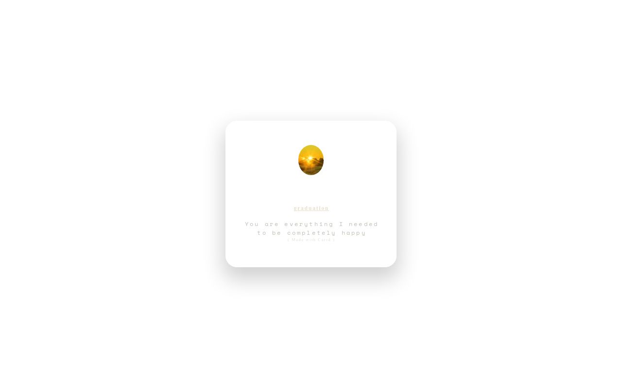 Carrd profile picture for @graduation